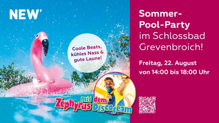 Sommer Pool-Party im Schlossbad Grevenbroich 2025